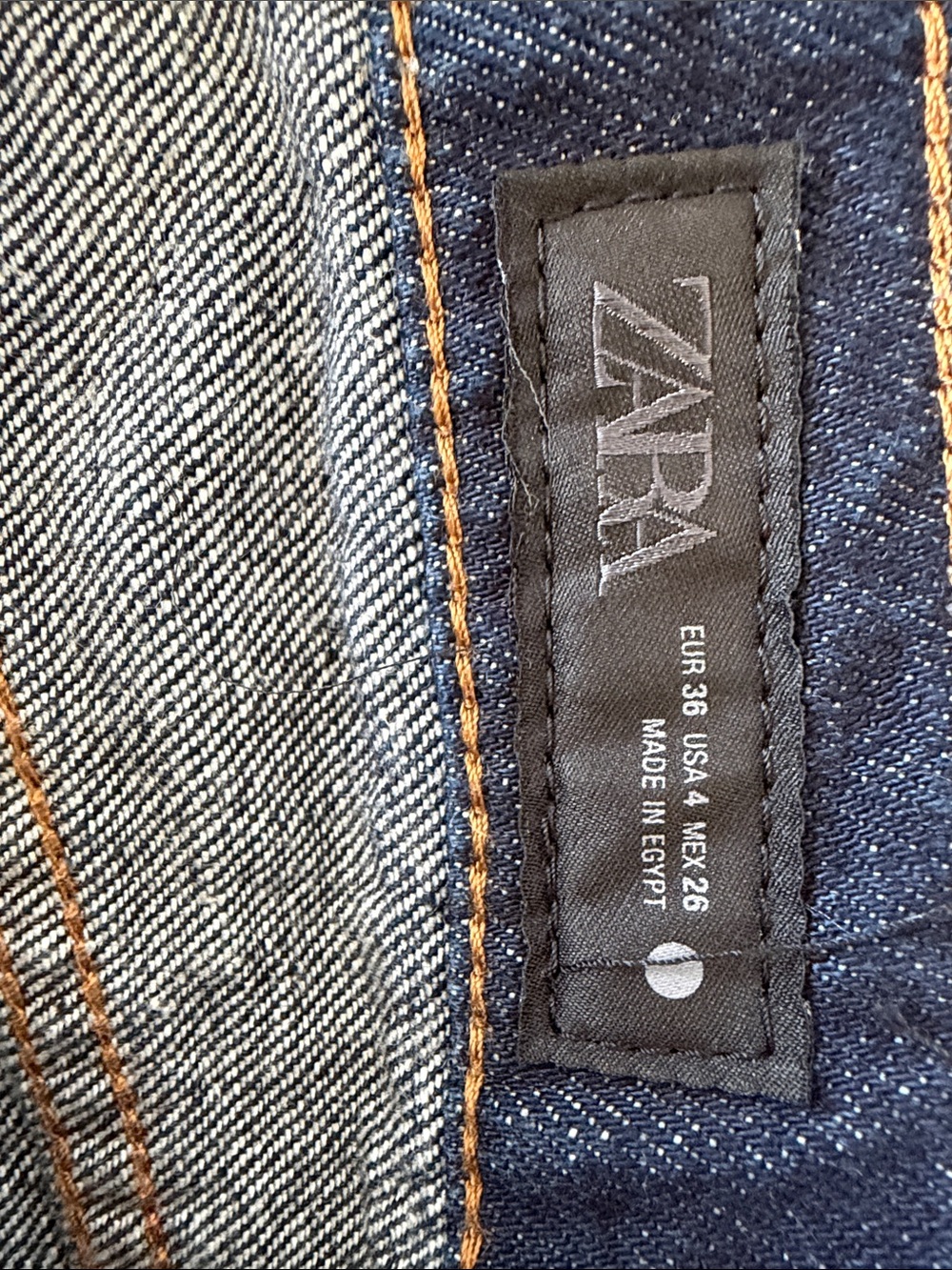Zara Indigo Wide-Leg High-Rise Jeans - Picture 2 of 4
